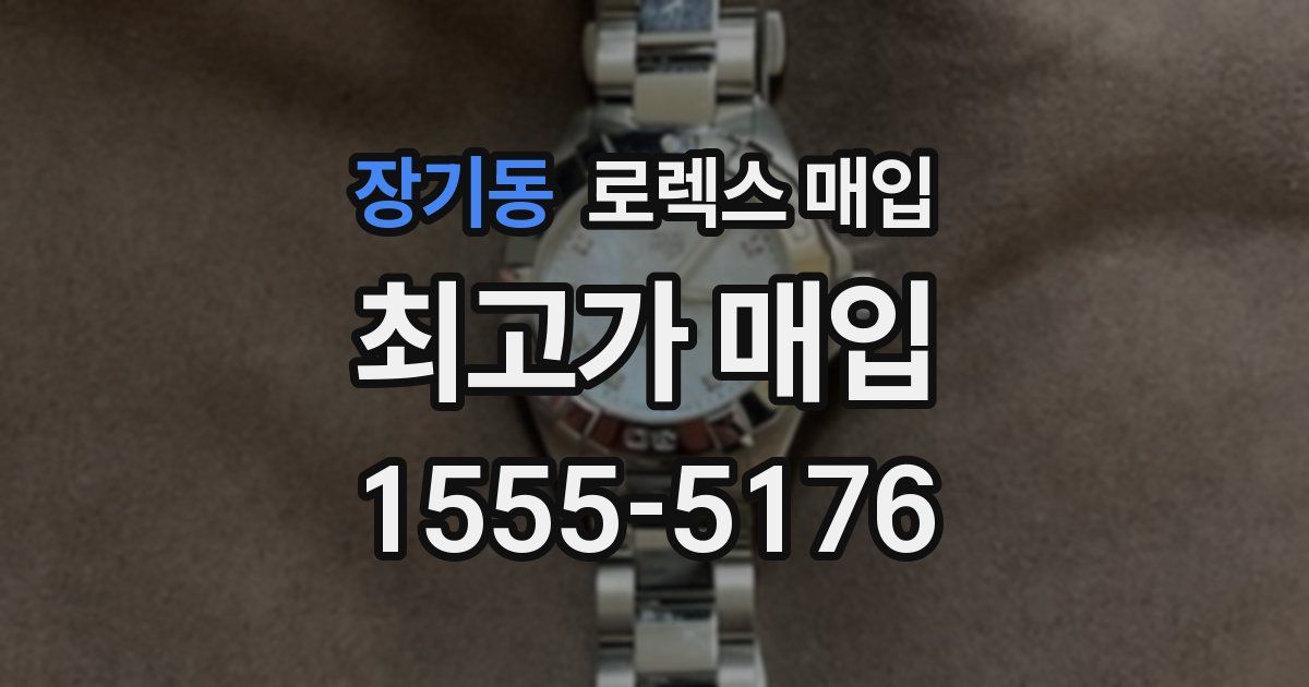 장기동 로렉스 매입