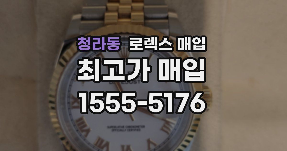 청라동 로렉스 매입