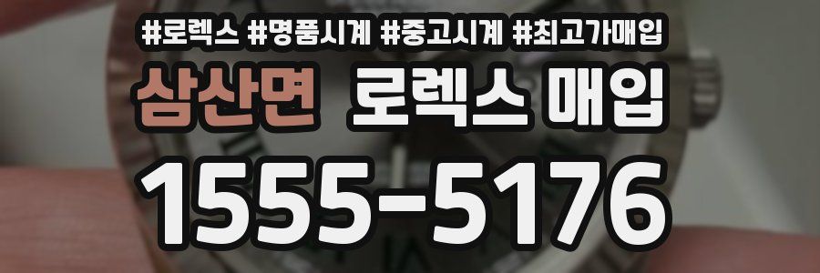 삼산면 로렉스 매입