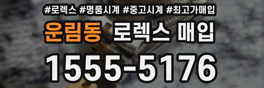 운림동 로렉스 매입