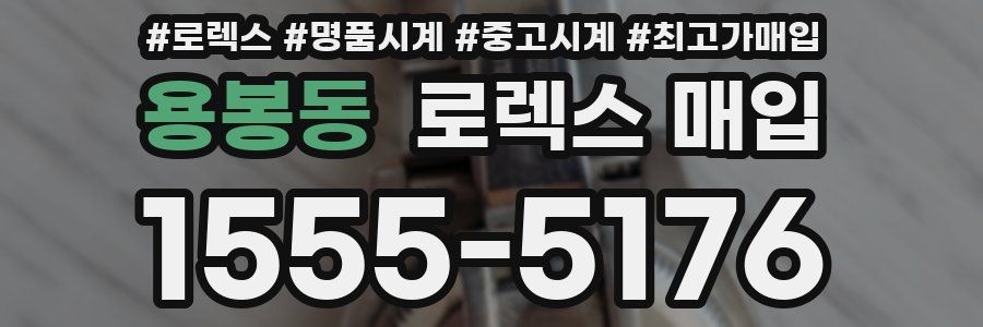 용봉동 로렉스 매입