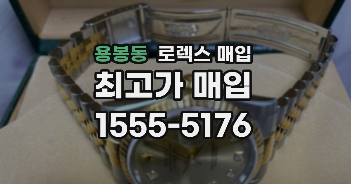 용봉동 로렉스 매입