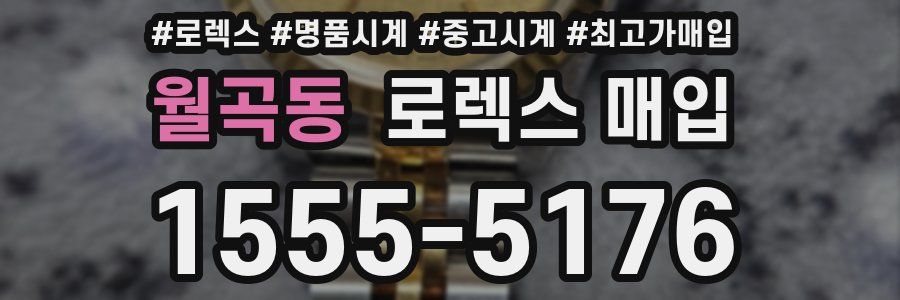 월곡동 로렉스 매입