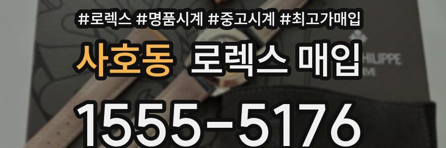 사호동 로렉스 매입