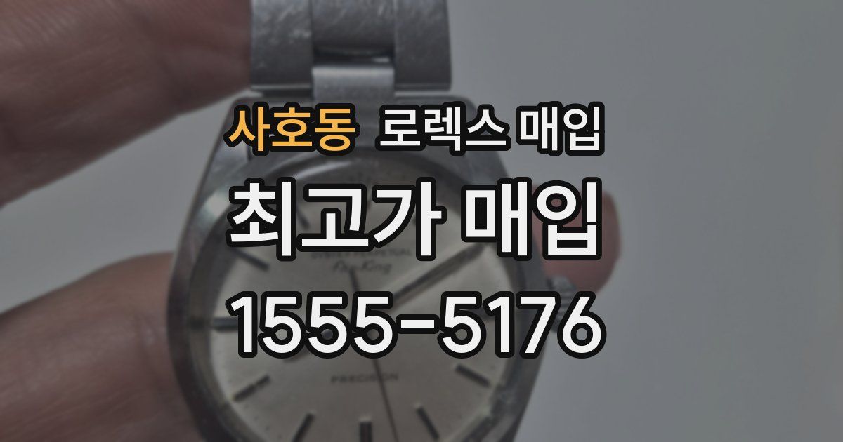 사호동 로렉스 매입