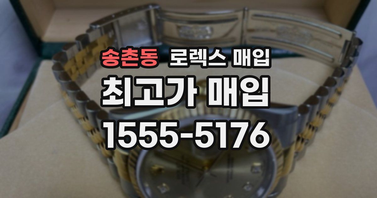 송촌동 로렉스 매입