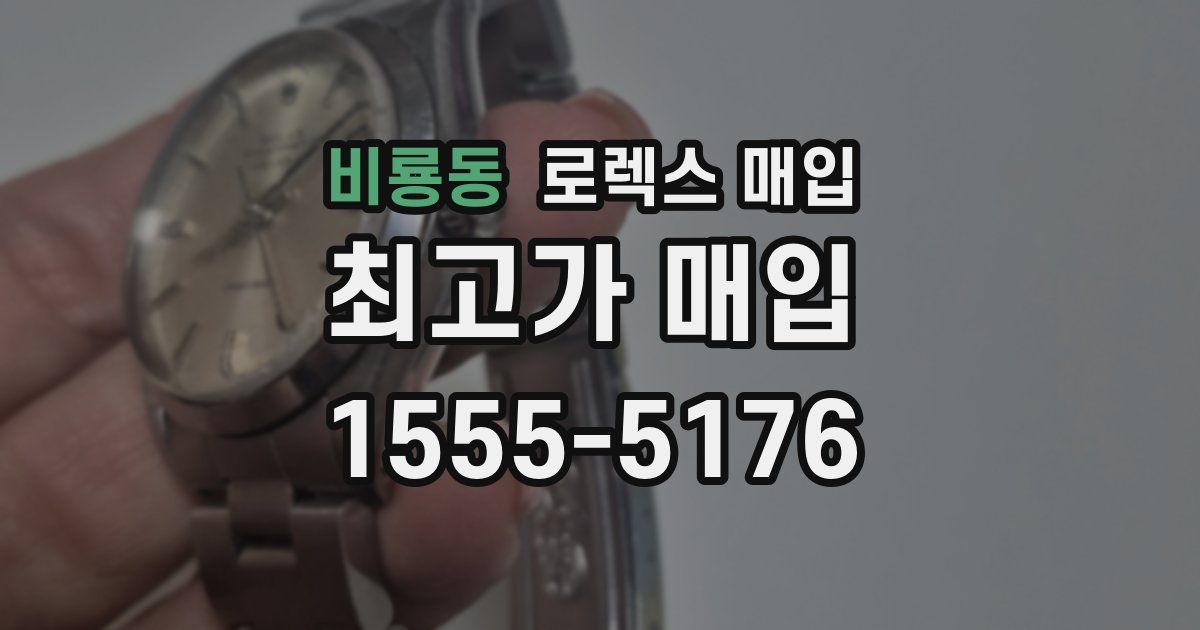 비룡동 로렉스 매입