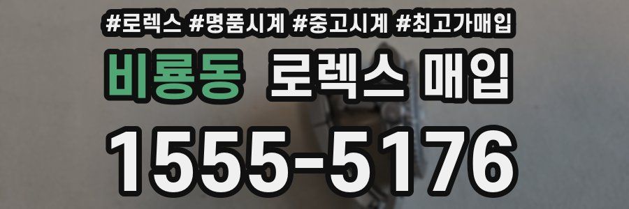 비룡동 로렉스 매입