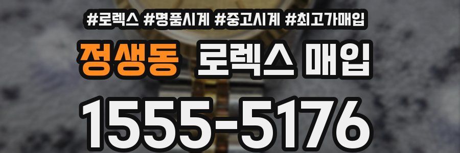 정생동 로렉스 매입
