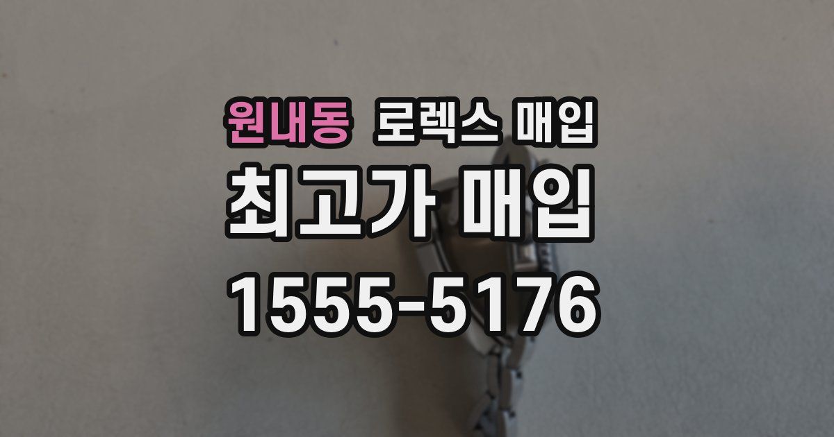 원내동 로렉스 매입