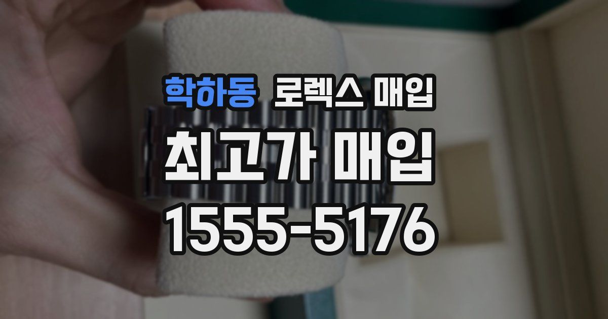 학하동 로렉스 매입