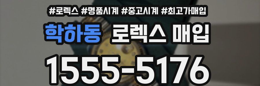 학하동 로렉스 매입