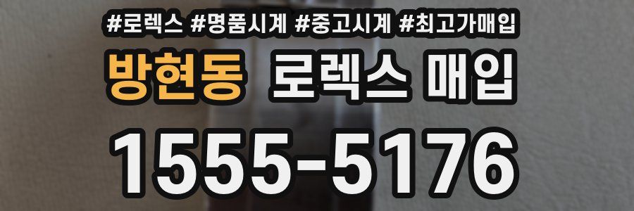 방현동 로렉스 매입