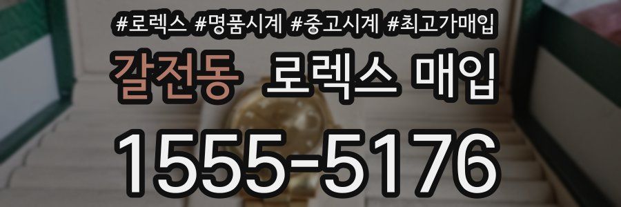 갈전동 로렉스 매입