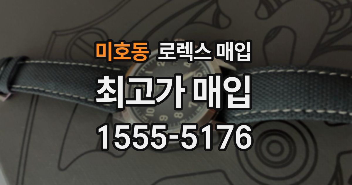 미호동 로렉스 매입