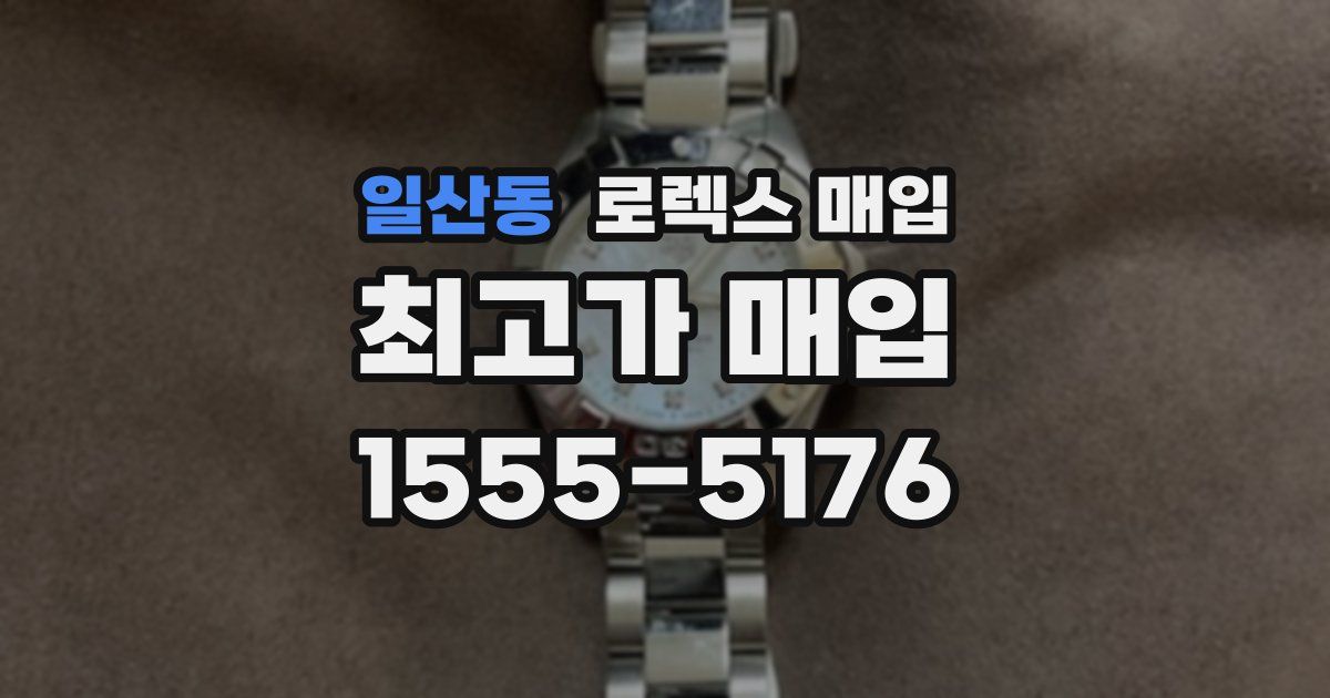 일산동 로렉스 매입