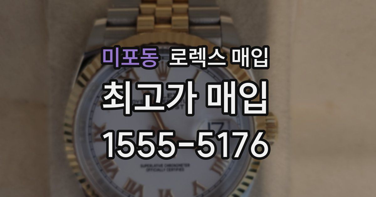 미포동 로렉스 매입