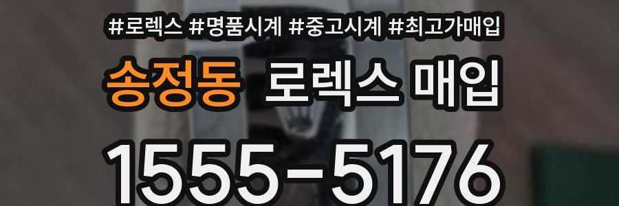 송정동 로렉스 매입
