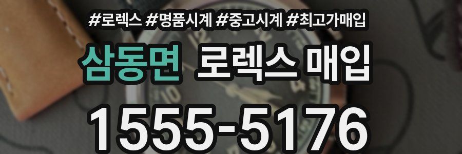 삼동면 로렉스 매입