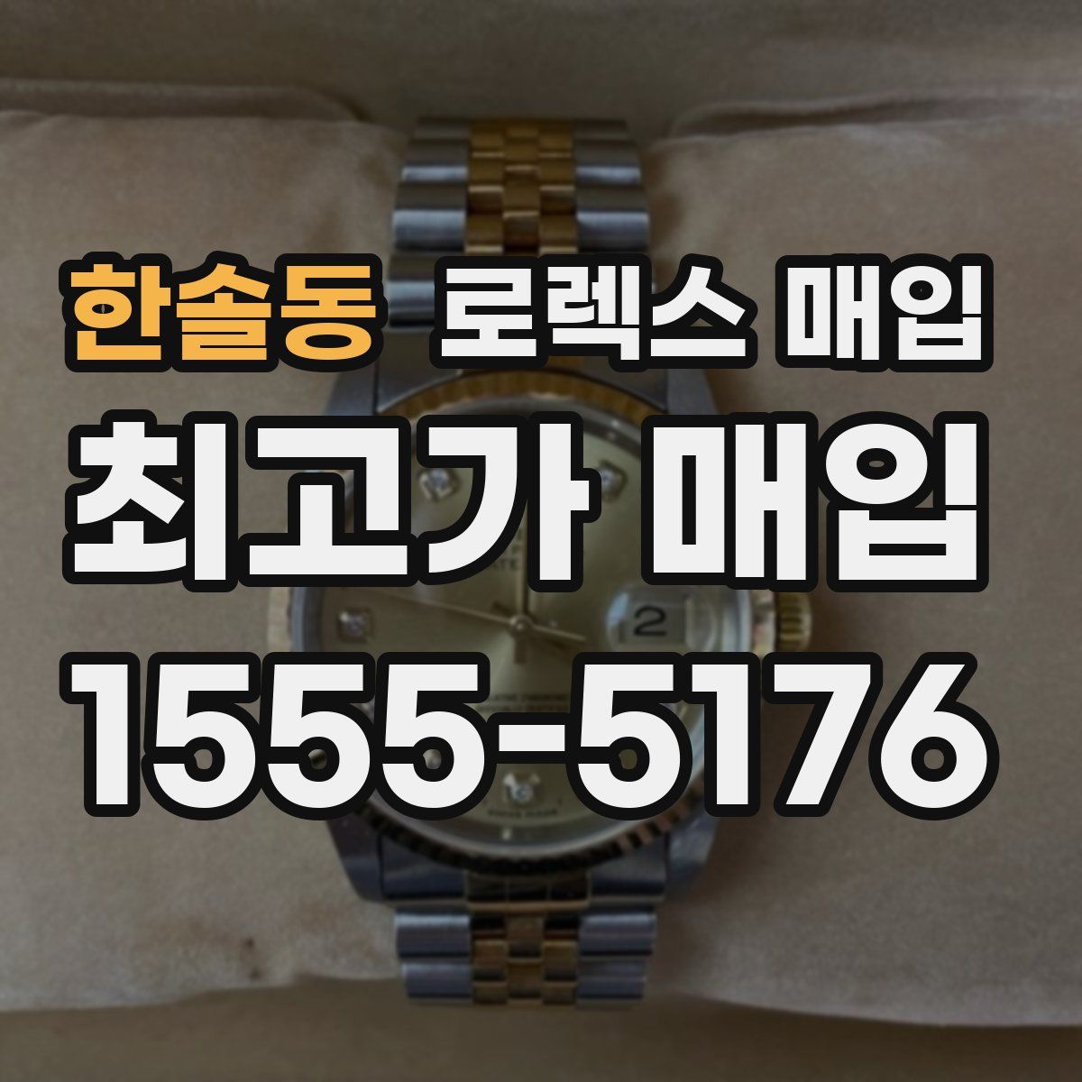 한솔동 로렉스 매입