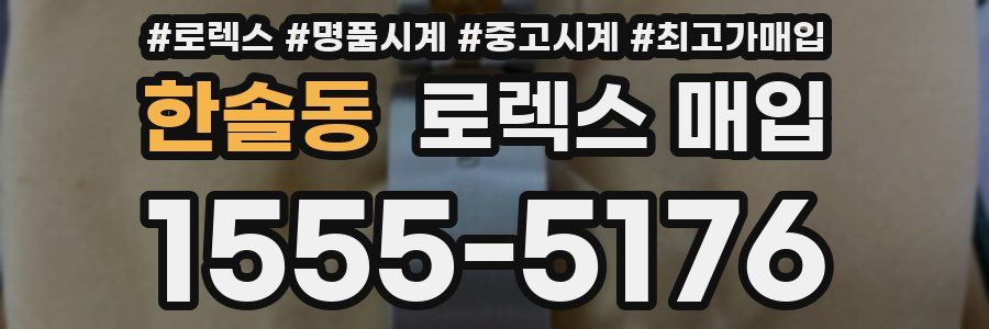 한솔동 로렉스 매입