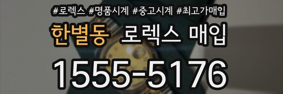 한별동 로렉스 매입