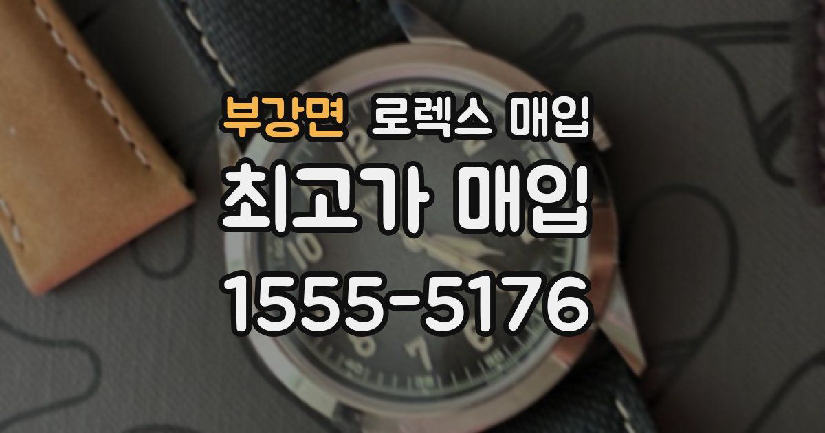 부강면 로렉스 매입