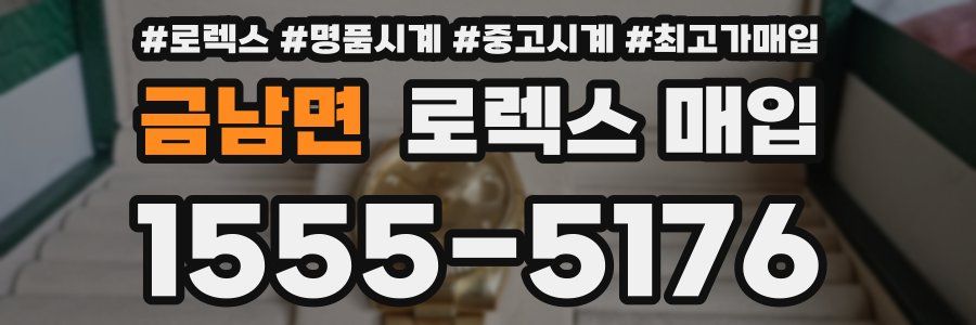 금남면 로렉스 매입