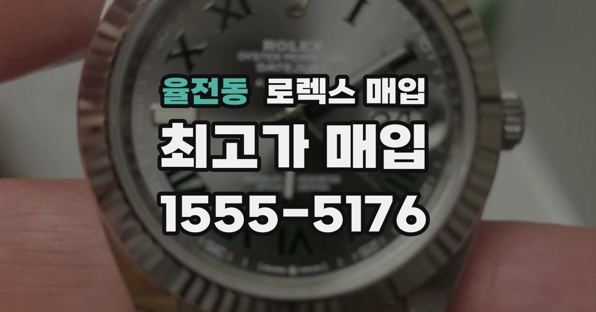 율전동 로렉스 매입