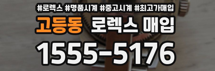 고등동 로렉스 매입