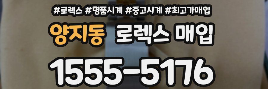 양지동 로렉스 매입