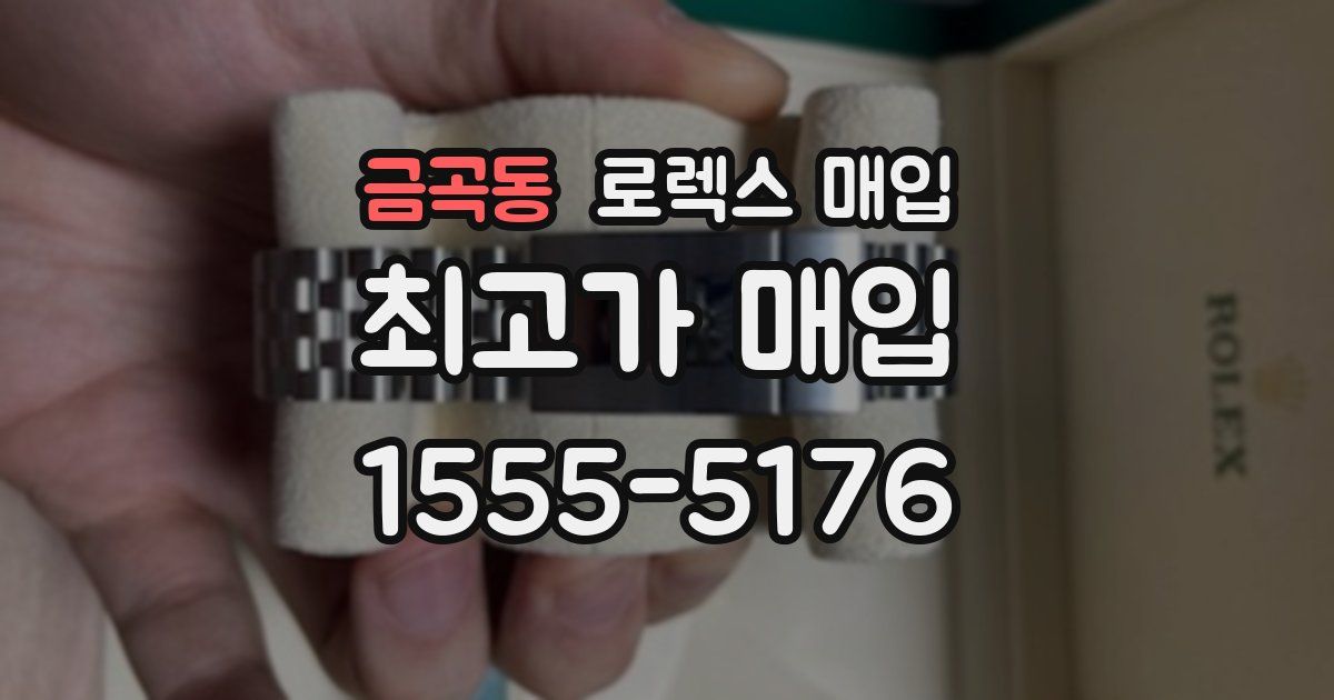 금곡동 로렉스 매입