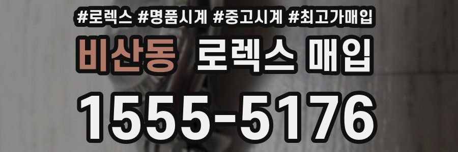 비산동 로렉스 매입