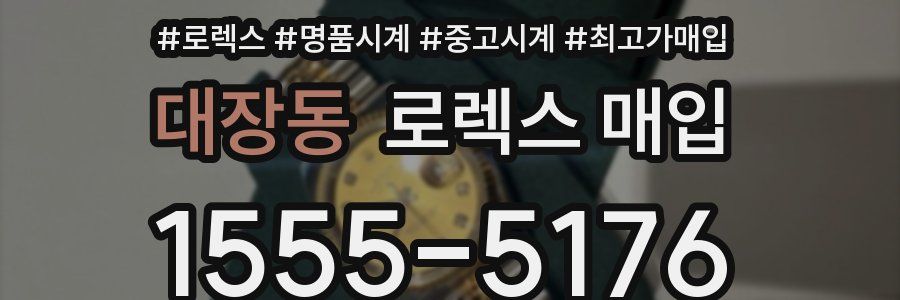 대장동 로렉스 매입