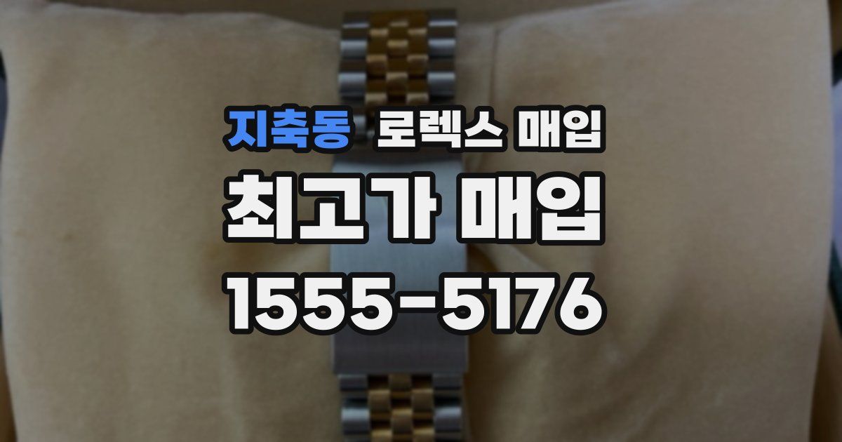 지축동 로렉스 매입