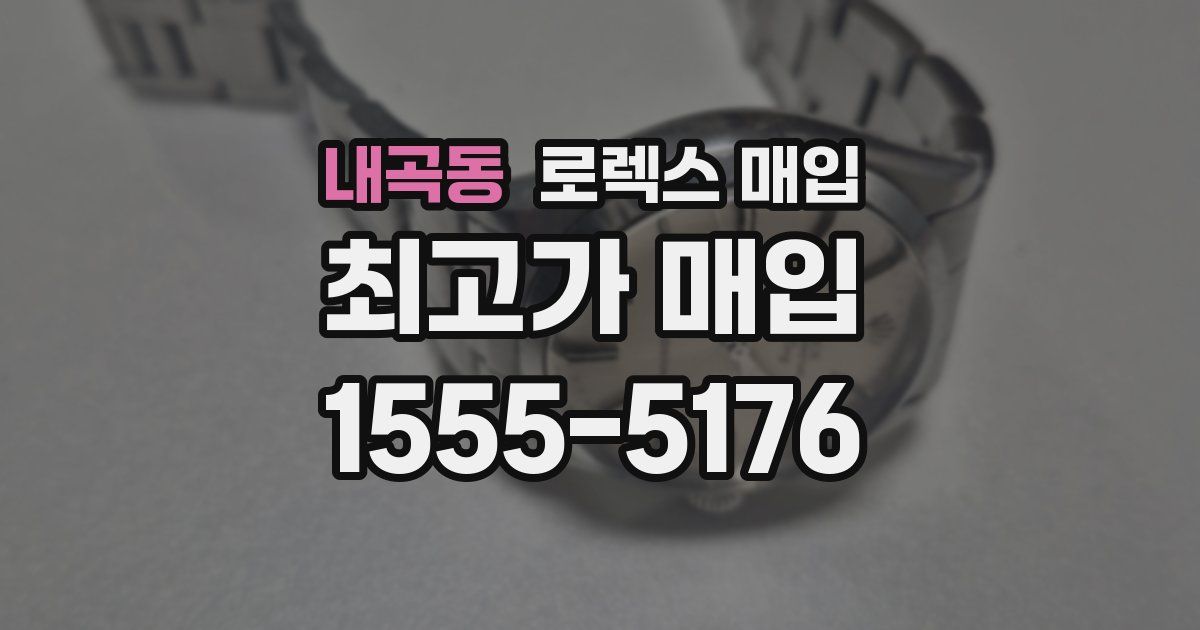 내곡동 로렉스 매입