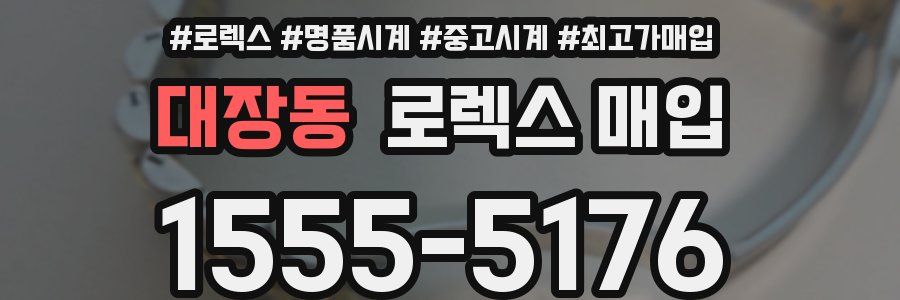 대장동 로렉스 매입