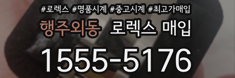 행주외동 로렉스 매입