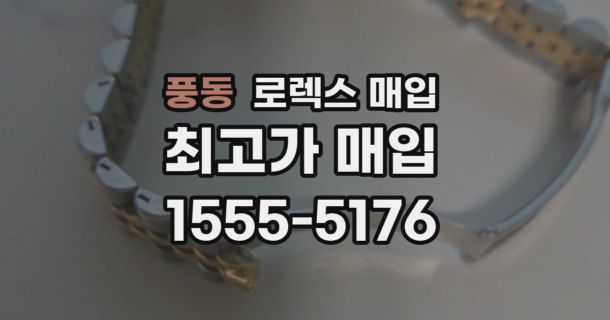 풍동 로렉스 매입
