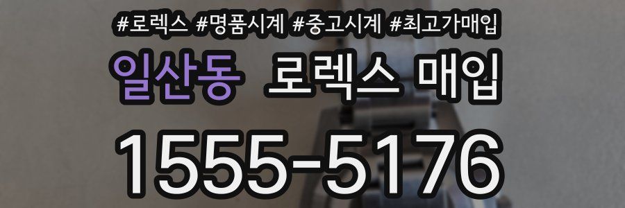 일산동 로렉스 매입