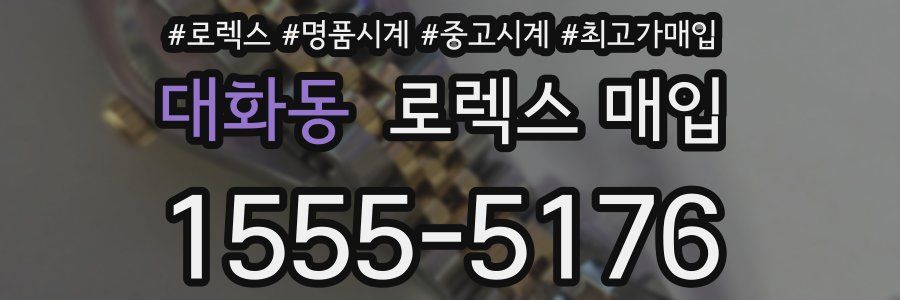 대화동 로렉스 매입