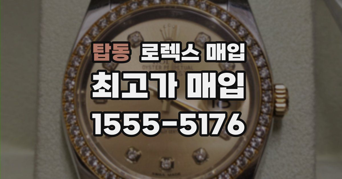 탑동 로렉스 매입