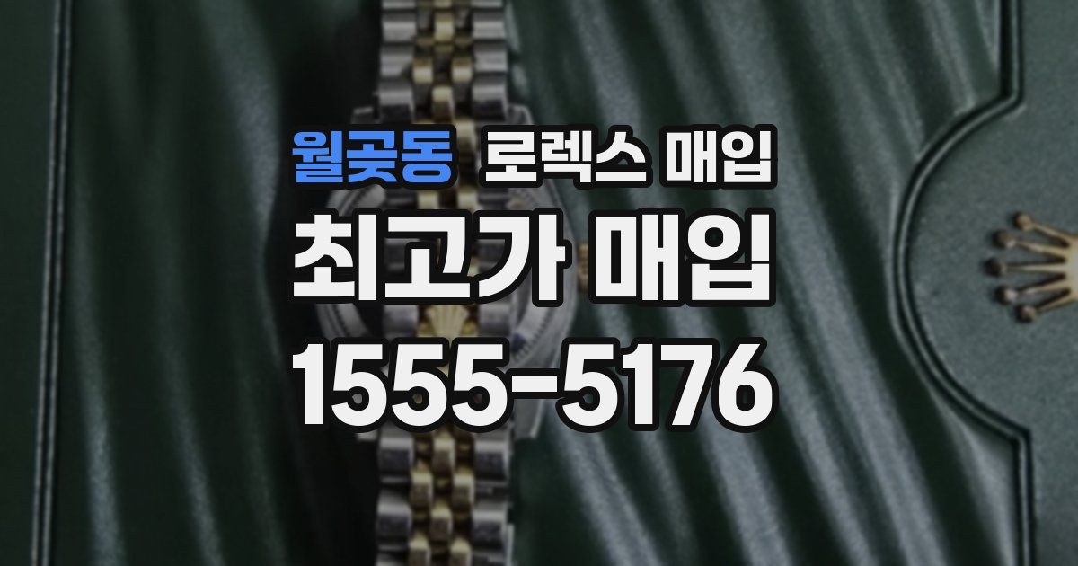 월곶동 로렉스 매입