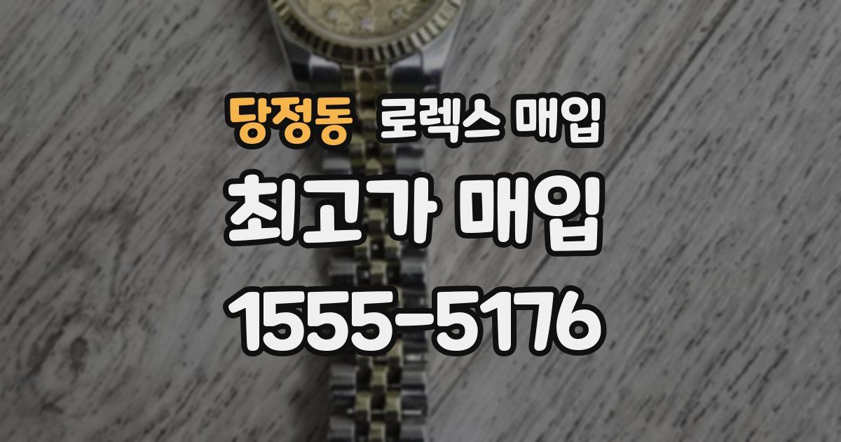 당정동 로렉스 매입