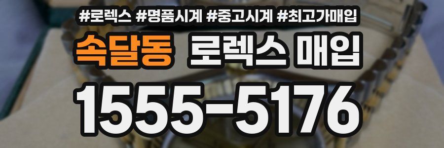 속달동 로렉스 매입
