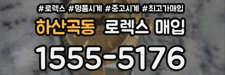 하산곡동 로렉스 매입