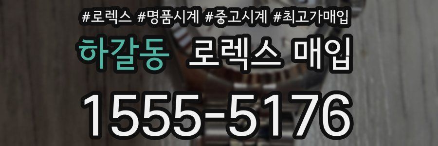 하갈동 로렉스 매입