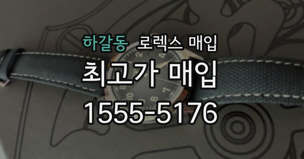 하갈동 로렉스 매입