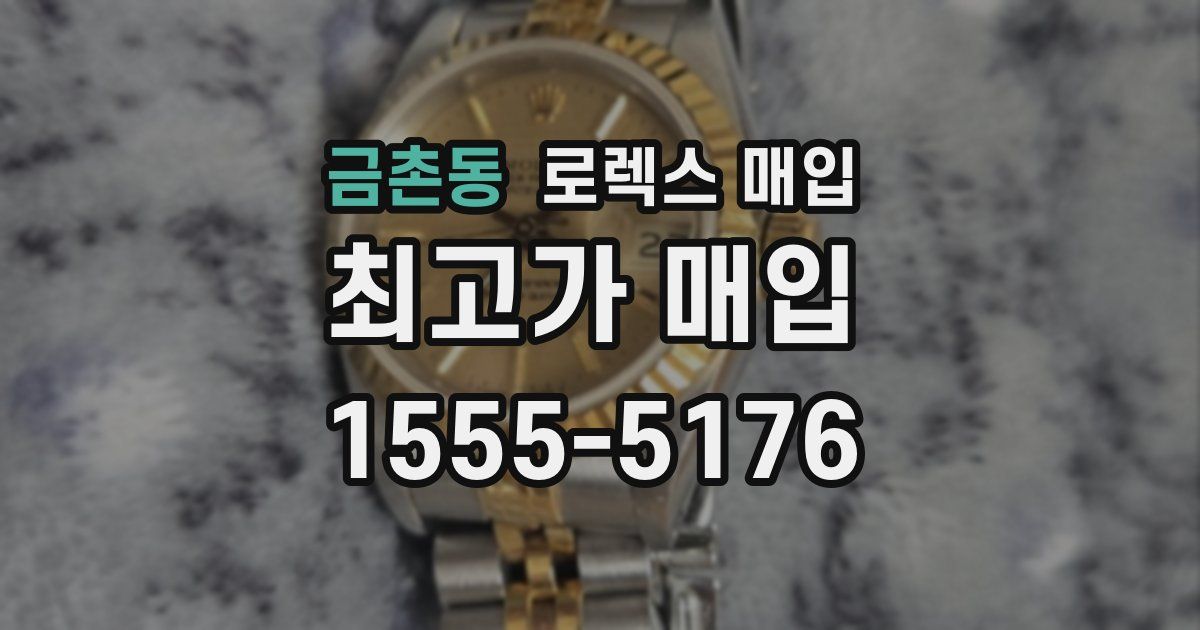 금촌동 로렉스 매입