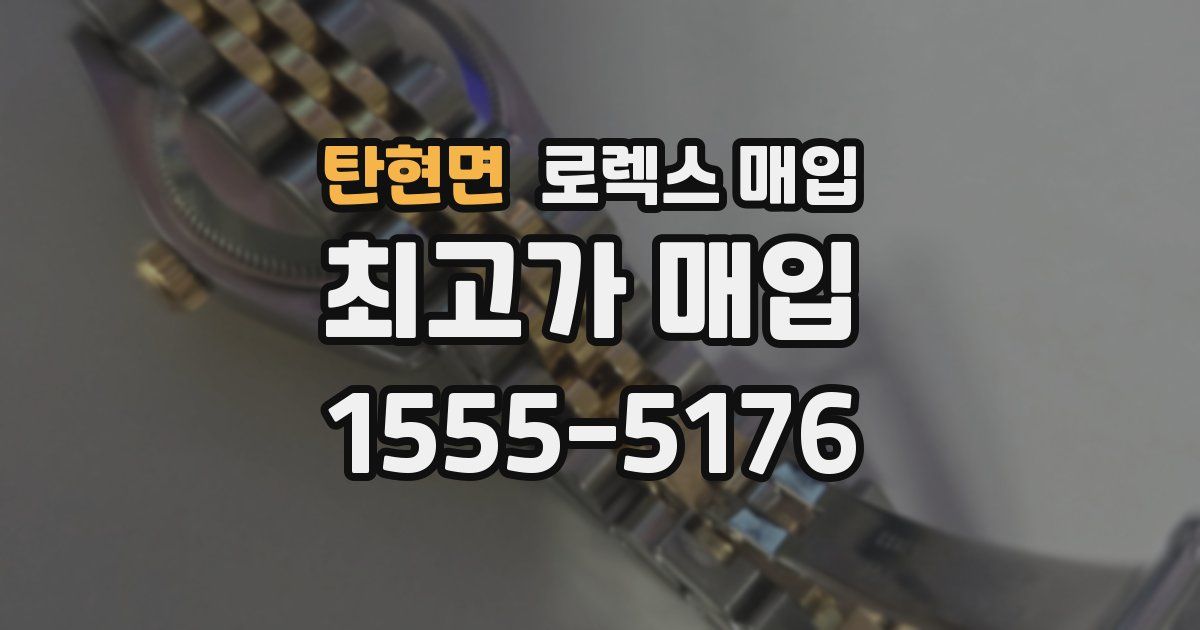 탄현면 로렉스 매입